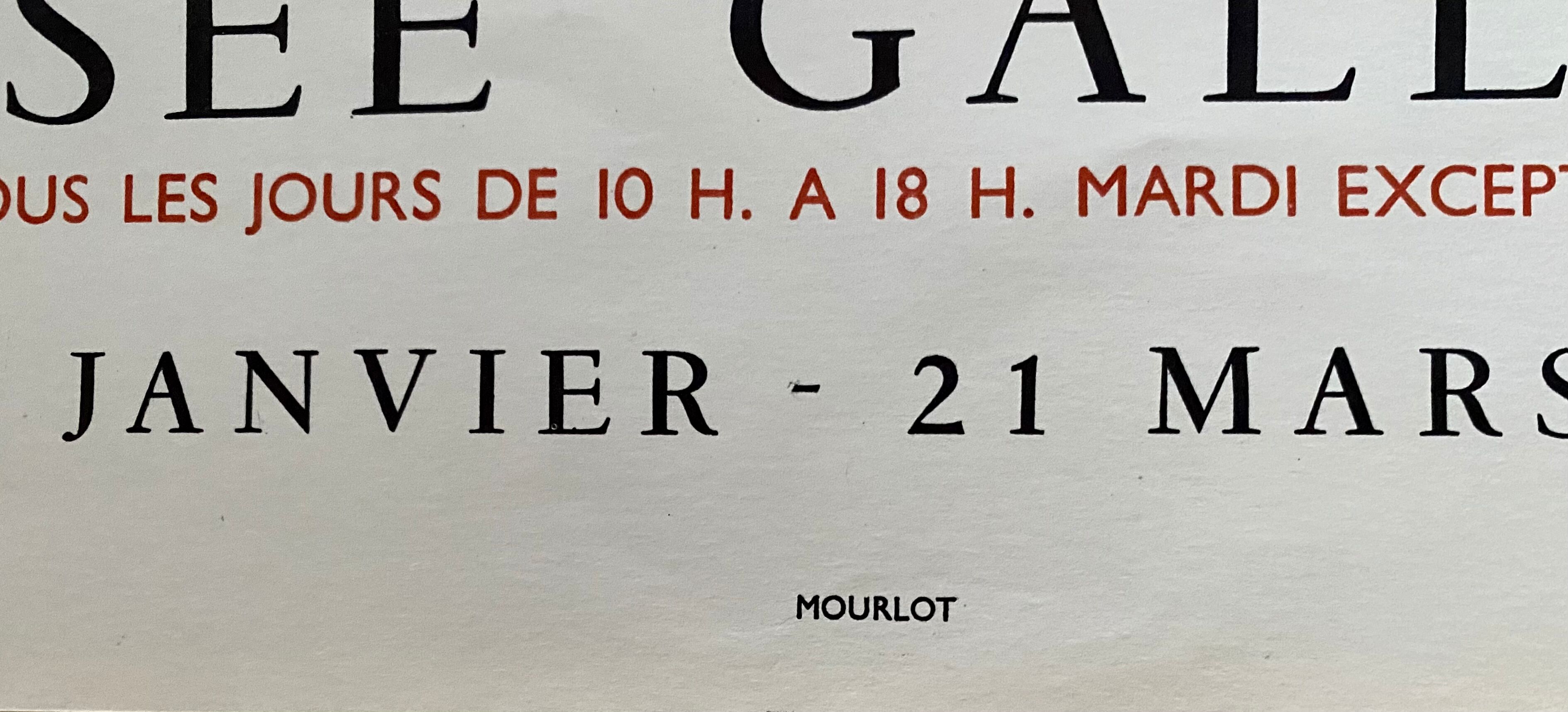 Affiche musée Galiera, les peintres témoins de leur temps, Bernard Buffet, 1964