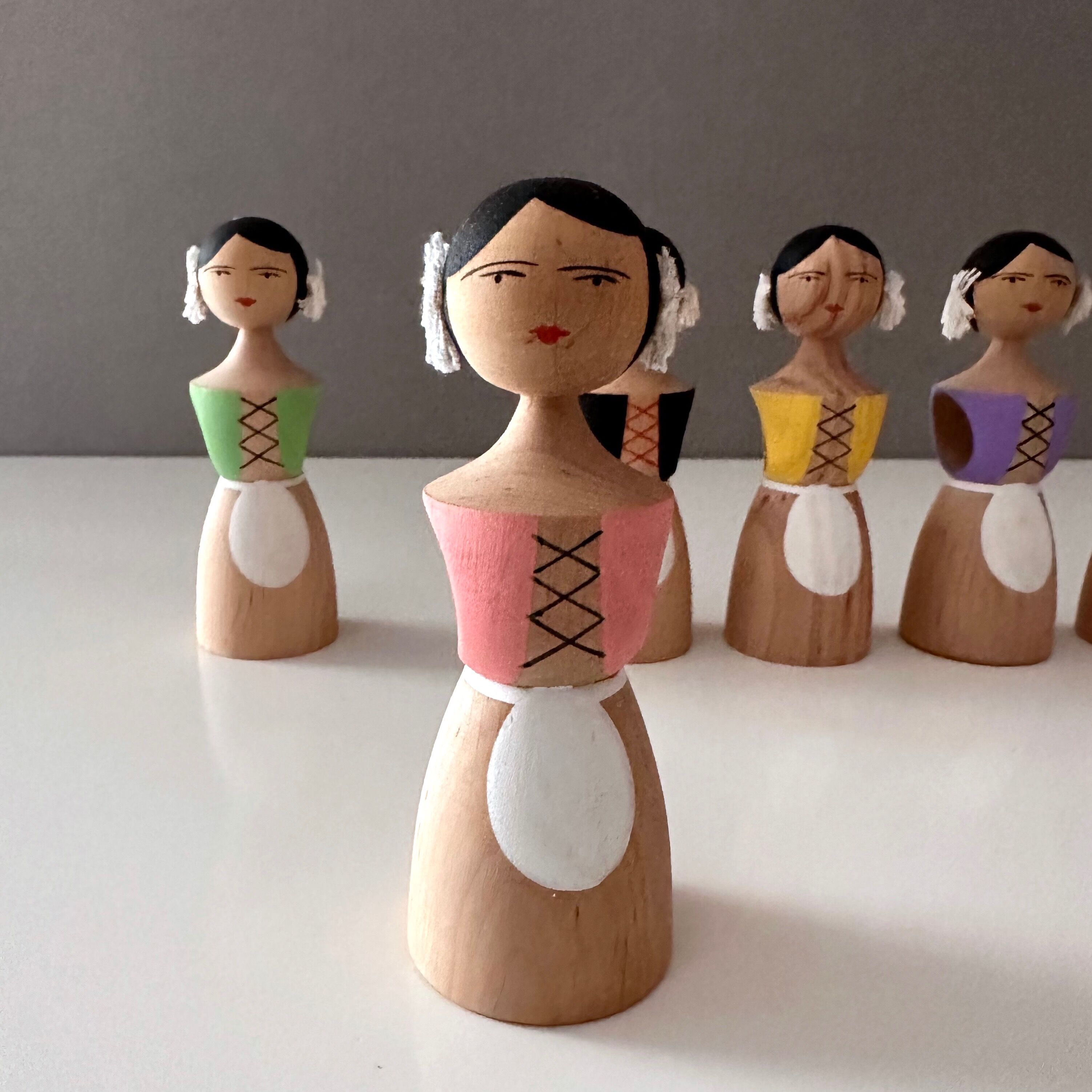 6 Dregeno Napkin Holders, Erzgebirge Germany