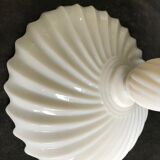 Standing cup - Art nouveau - white opaline