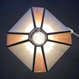 Lampe de table en pâte de verre opalescente et cloisonnée