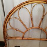 Vintage 60s rattan headboard