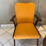 Scandinavian armchair 50s wooden