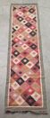 Kilim rug in jute and cotton. 80cm x 310cm