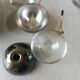 Old breakfast service, confectioner, sugar bowl, silver metal ball + glass