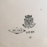 Plate with two handles stamped