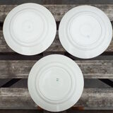 3 Assiettes plates Badonviller