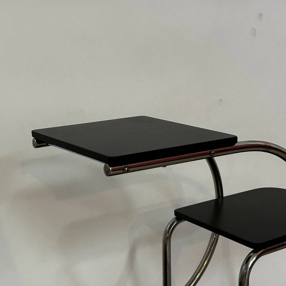 Bauhaus Shelving Unit, Black Steel Tube