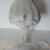 alabaster lamp with hook shade