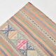 Tapis Kilim Vintage Rayé Pastel, Tons Doux, Motifs Ethniques, 174x256 Cm