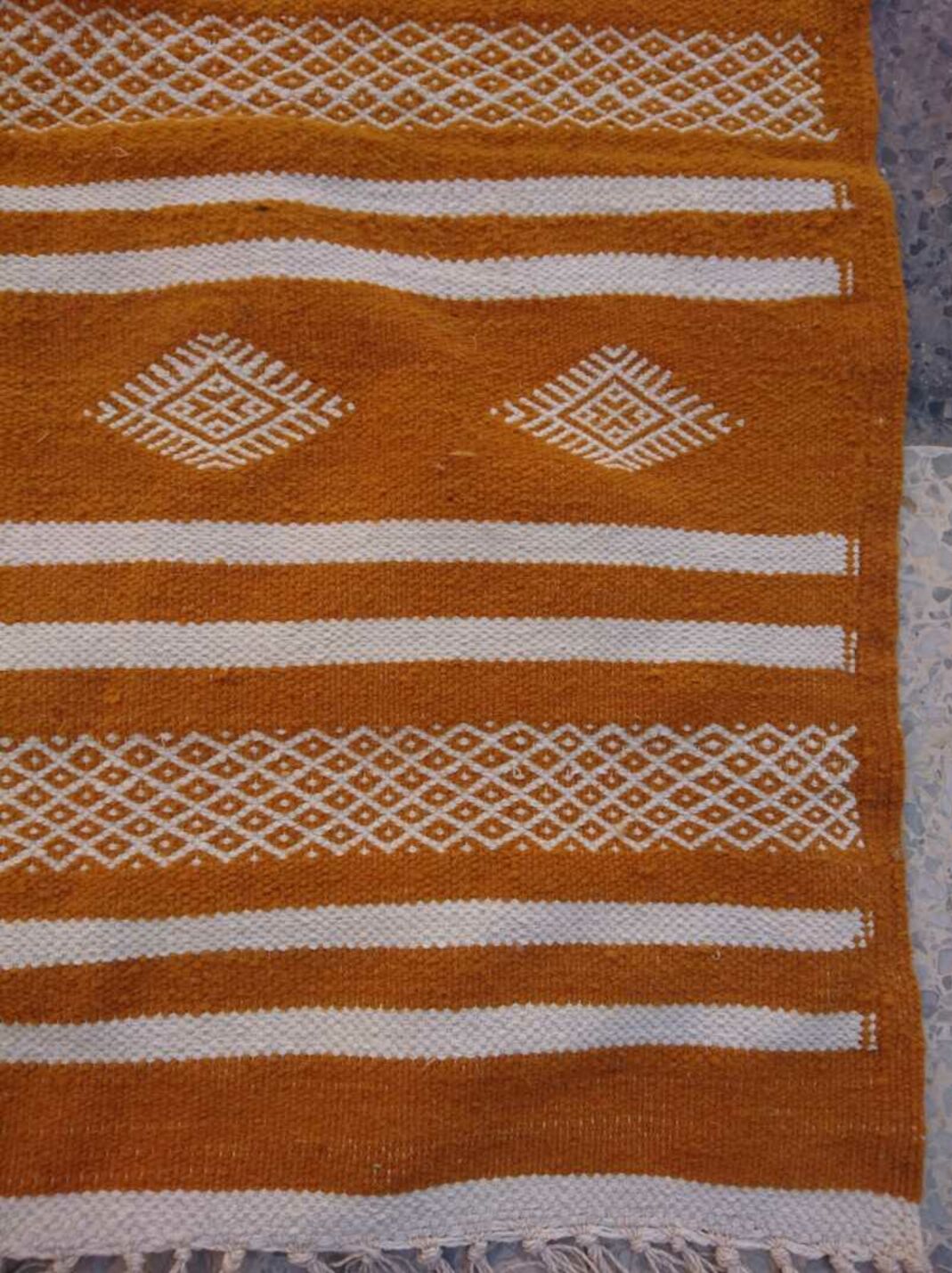 Yellow kilim handmade woollen 190x105cm