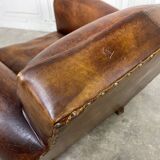 1950 leather club armchair