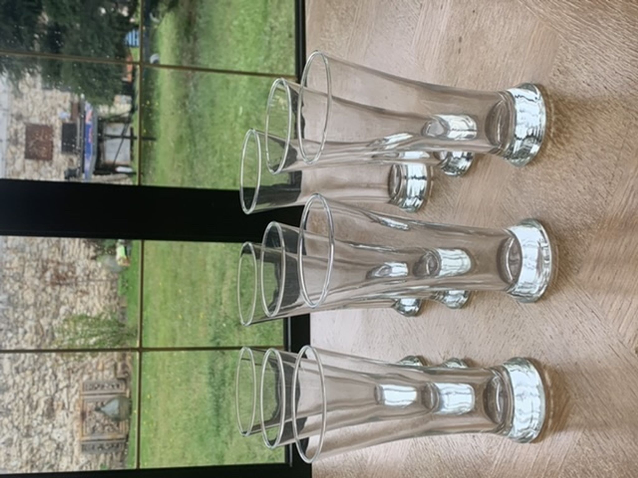 9 verre bistrot transparent vintage 1970