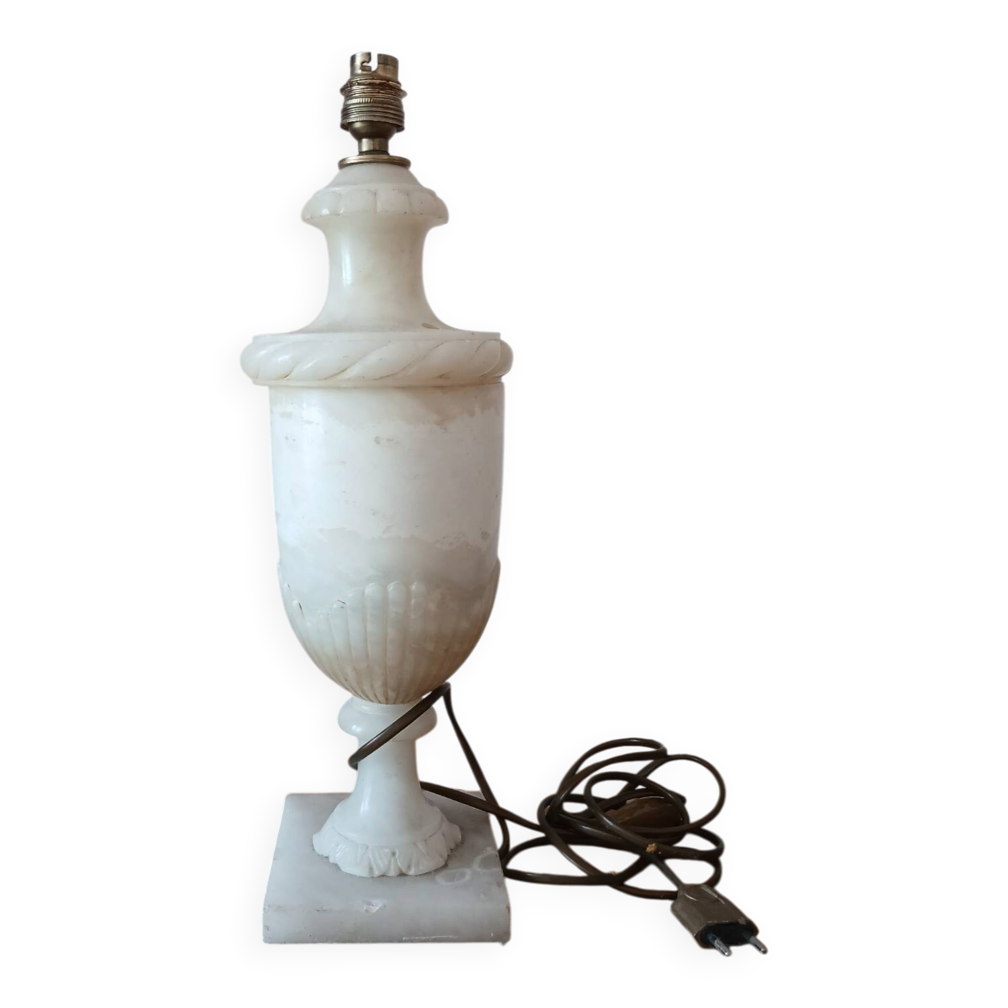 Alabaster lamp base