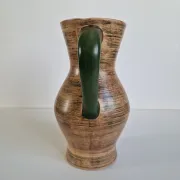 Vintage Saint-Clément ceramic pitcher / carafe - Guilloché decoration