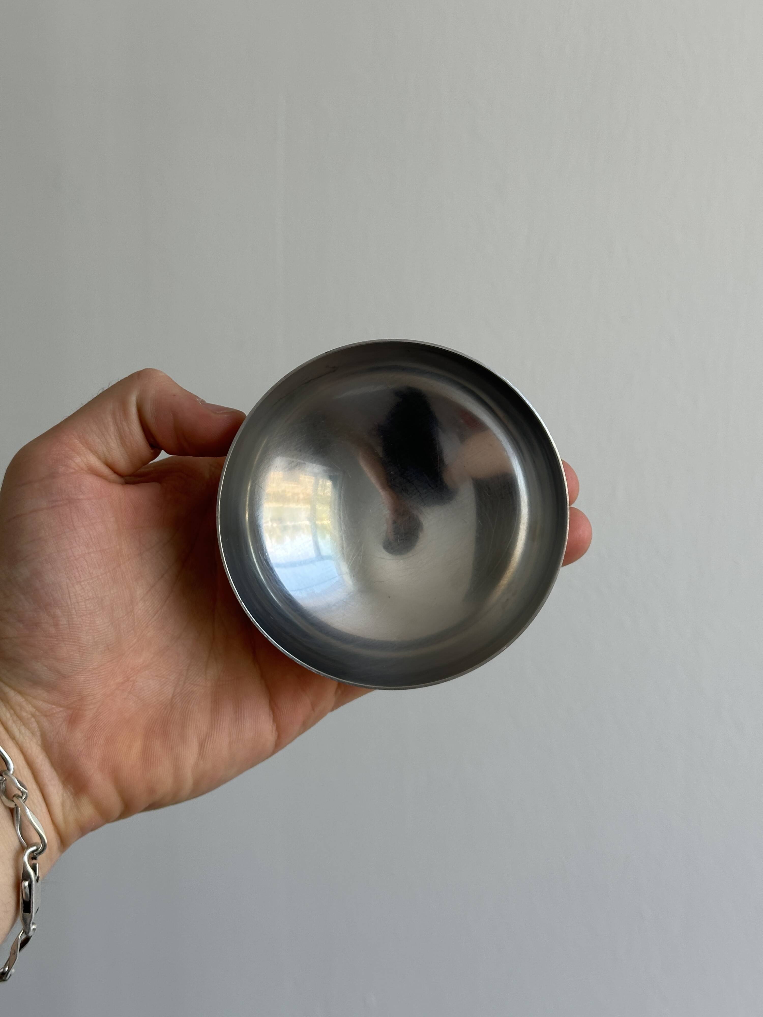 6 matte stainless steel cups