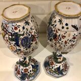 Pair of Delf covered potiches