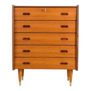 Commode en teck scandinave, - style