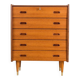 Scandinavian Teak Chest of Drawers, 1960s, Mid-Century Modern