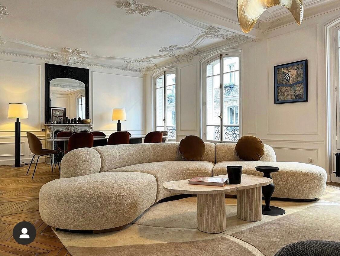 Venus coffee table irregular natural travertine - 100x50cm