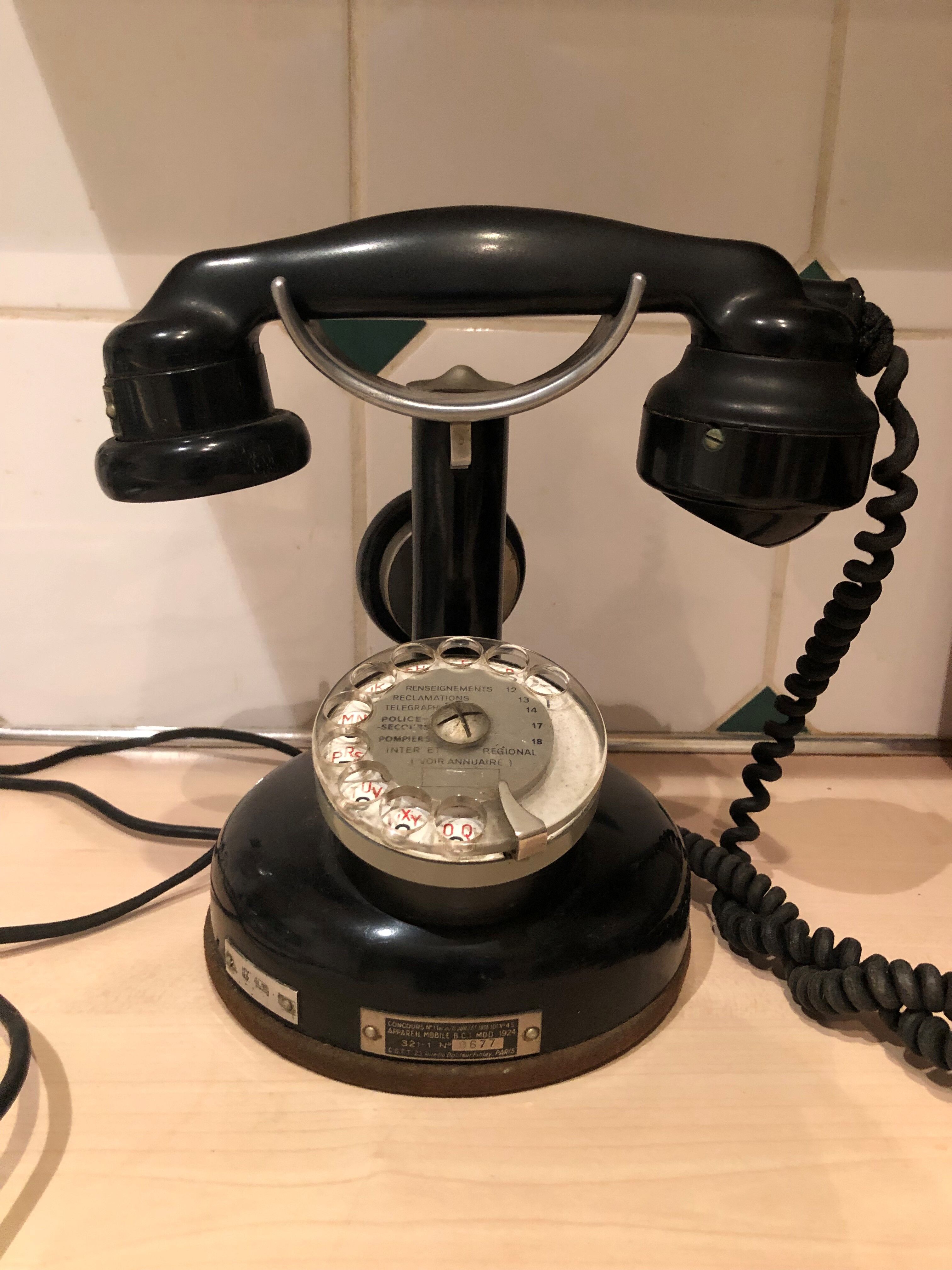 Old bakelite phone
