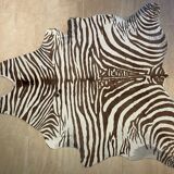 Vintage carpet zebra print cowhide