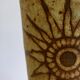 Vase en céramique de Vallauris à décor de tournesol par Jacques Fonck & Jean Mateo circa 1970