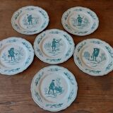 Set of 6 Haviland Les Islettes plates