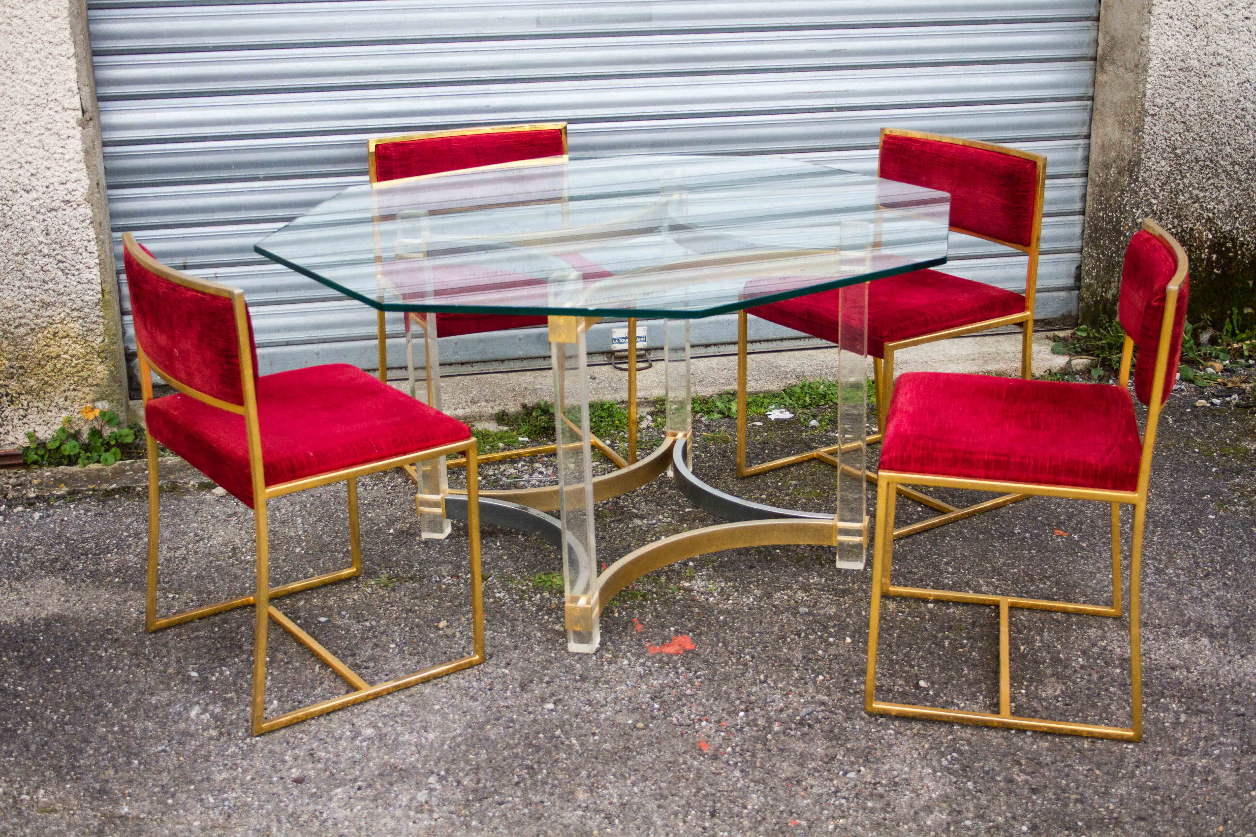 Alexandro albrizzi table with 4 chairs