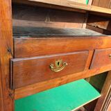 Armoire 19 ème en noyer 2 portes 2 tiroirs