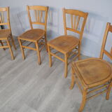 Lot of 4 vintage bistro chairs