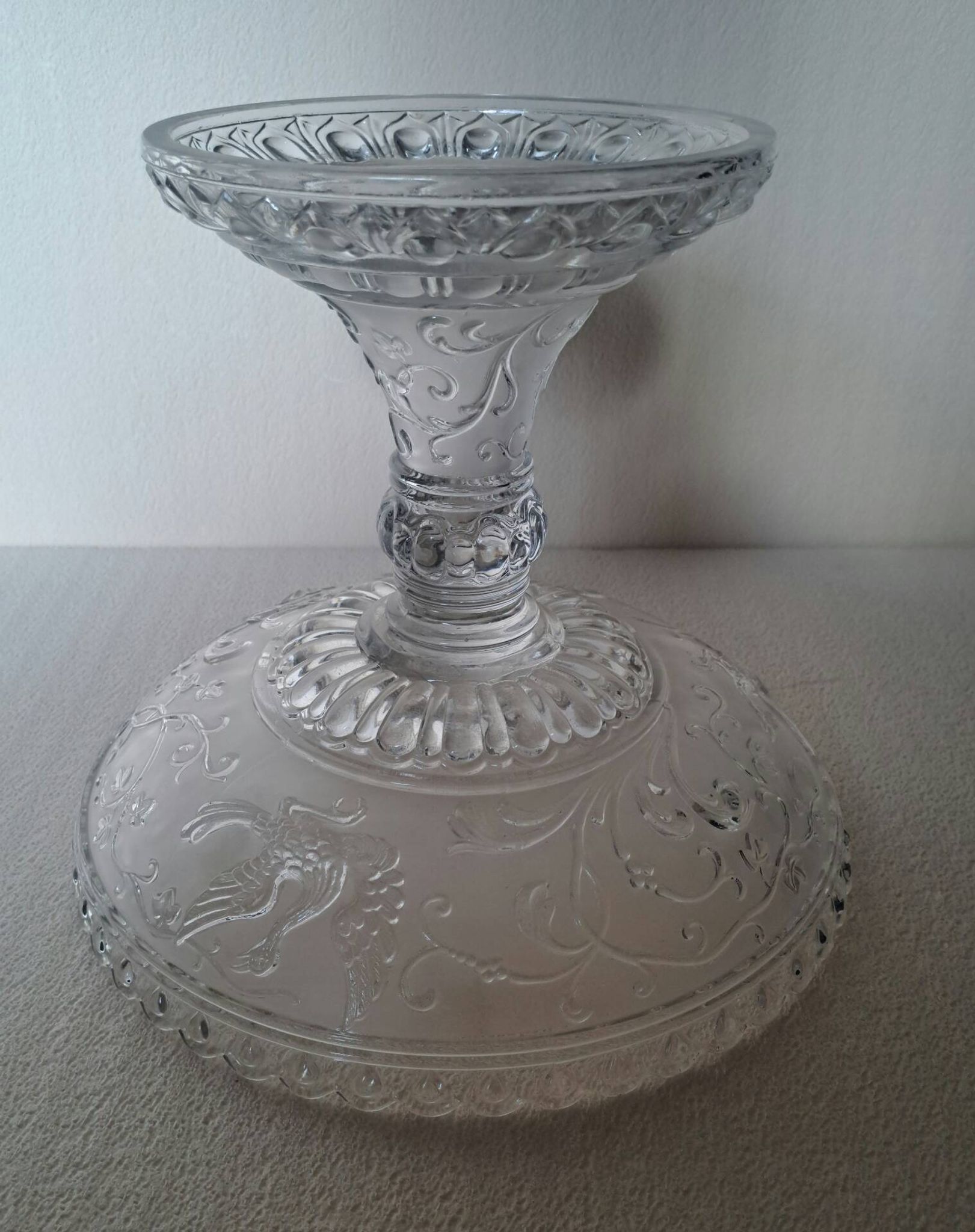 Grande coupe à fruits Baccarat Oiseaux Du Paradis