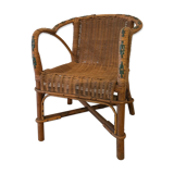Bistro chair in vintage rattan