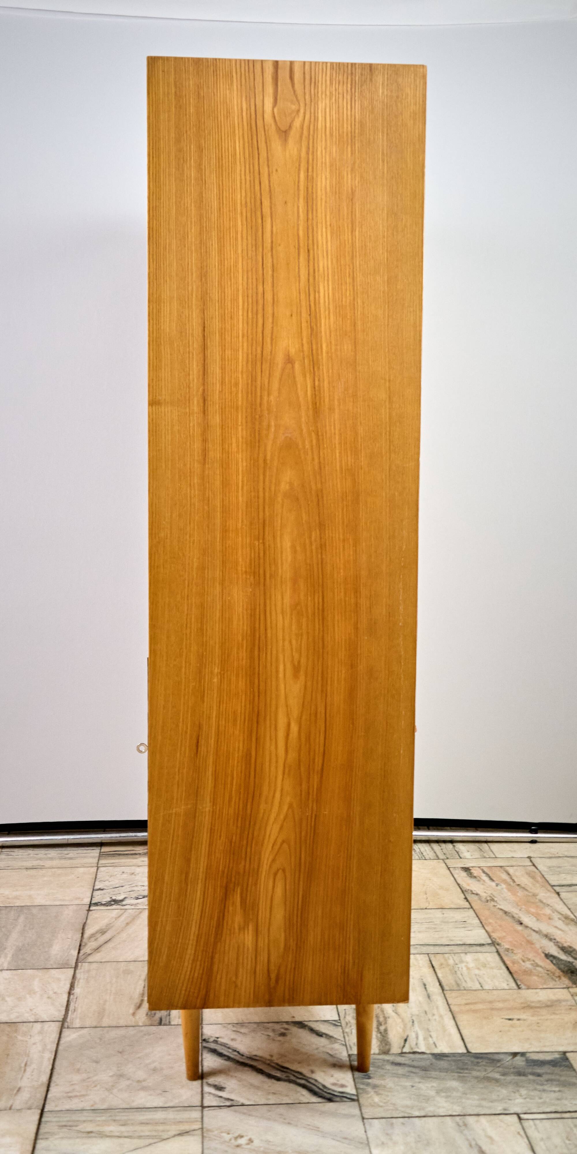 Vintage Wooden Bookcase, 1960s, Czechoslovakia