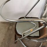 Pair of 1970 cantilever chairs, chrome