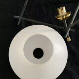 Old lamp opaline and metal house Lunel