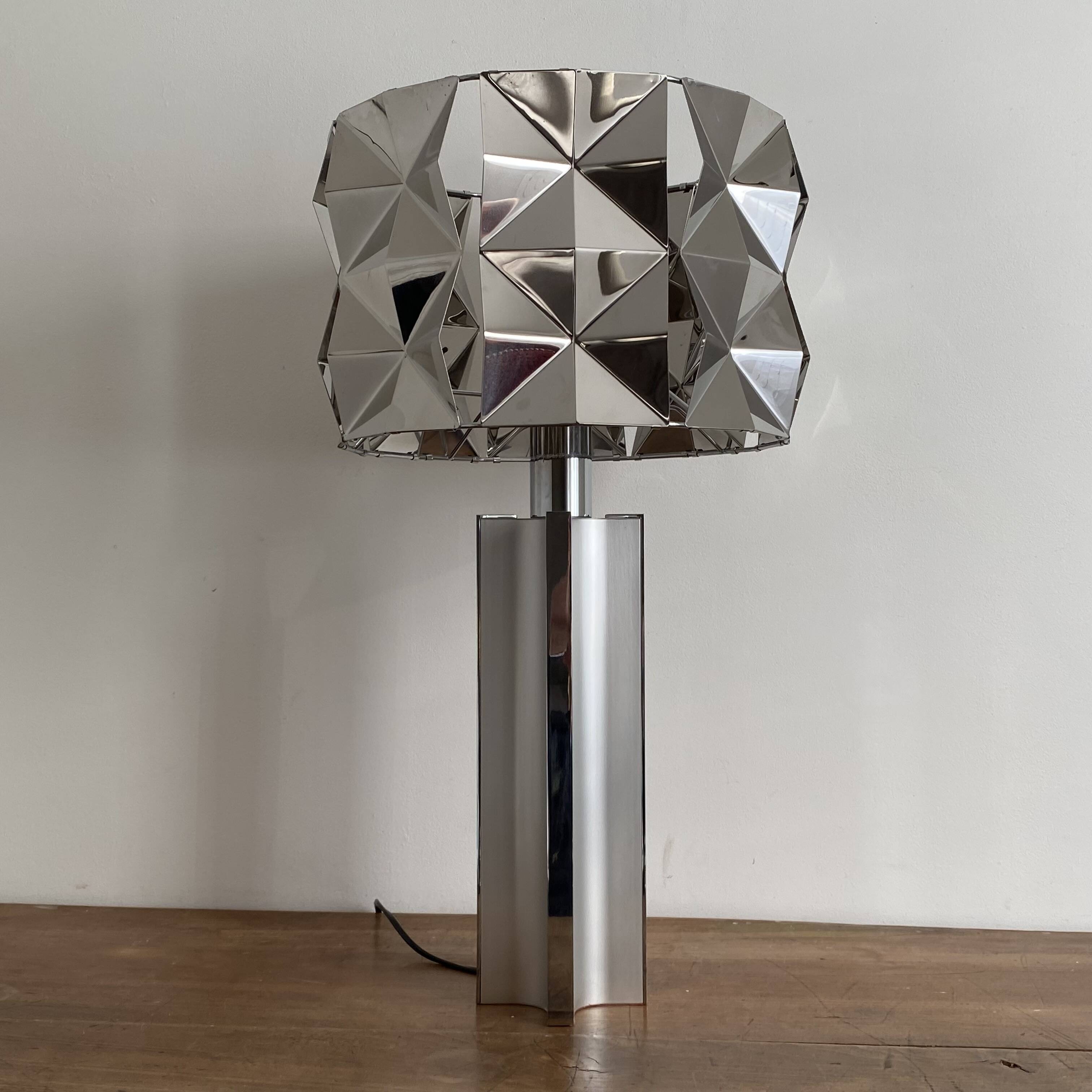 Large vintage lamp. 1970. Space age.