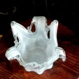 Murano splash vase with golden sequins