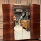 Art Deco wardrobe in rosewood