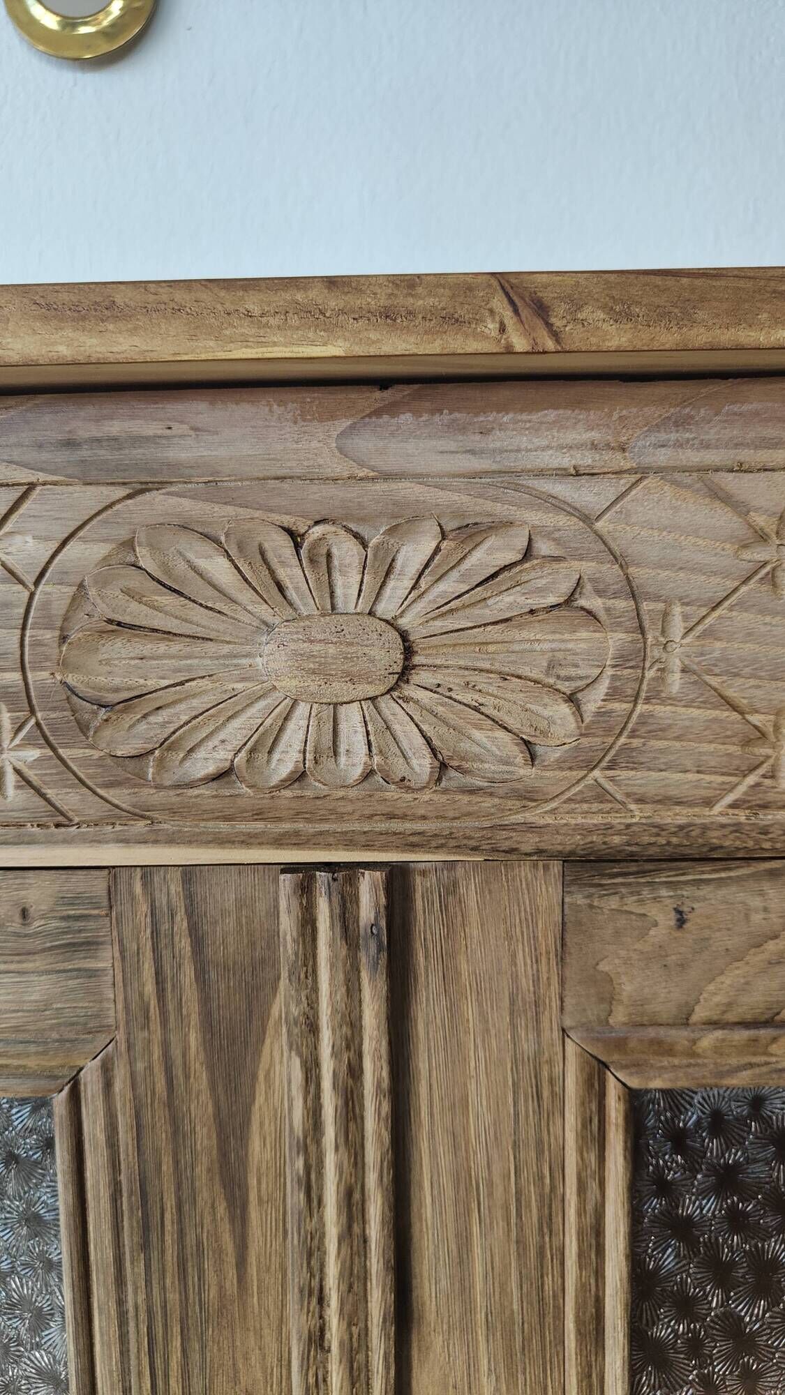 Old Art Deco Parisian buffet in stripped raw wood