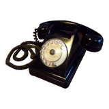 Vintage bakelite dial telephone
