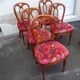 Suite of 6 Louis Philippe style cherry chairs