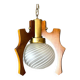 Scandinavian style 194770s wooden lamp