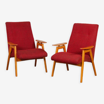 Paire de fauteuils par Jaroslav Smidek produits par Ton vers 1960