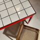 Custom dining table "steel and earthenware"