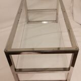 Vintage chrome coffee table