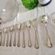 Cutlery set of 13 pieces in silver metal by Christofle