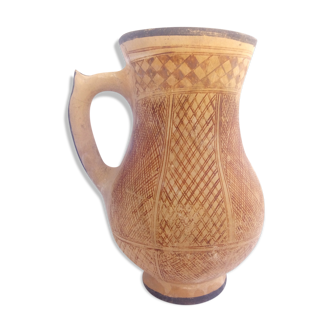 Moroccan Berber pitcher with geometric patterns