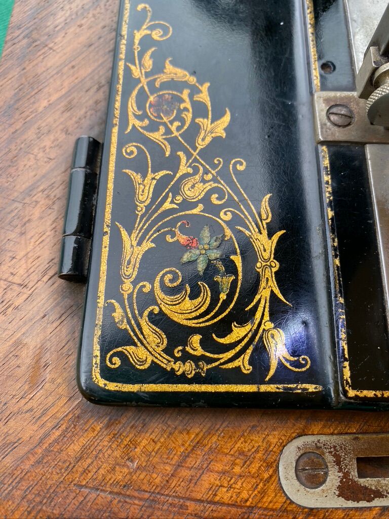 Ornate German sewing machine from the 19th century