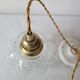 Molded glass pendant light