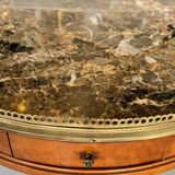 Table bouillotte Louis XVI marbre